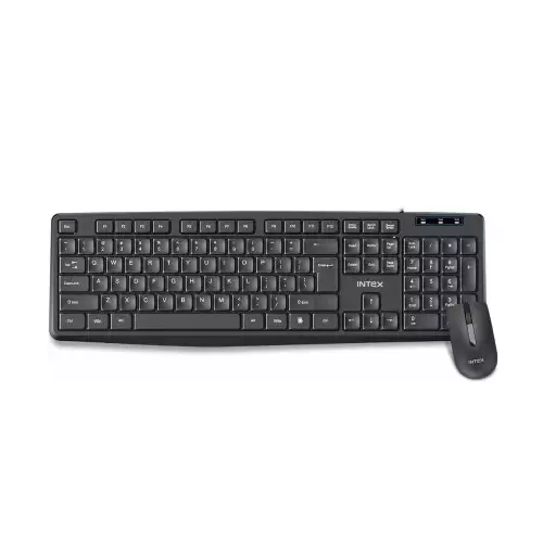 INTEX Wired USB Keyboard and Mouse Set